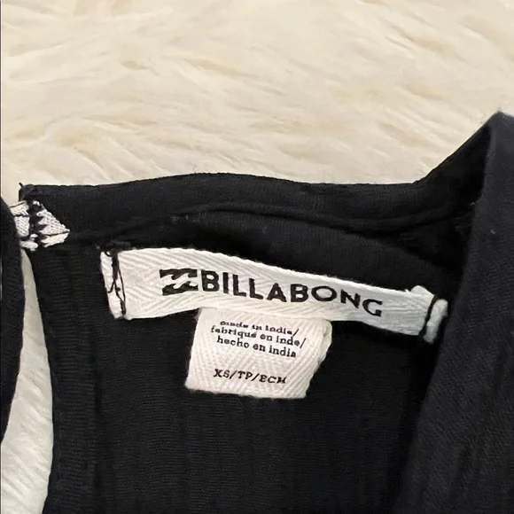 Billabong Black and White Floral Mini Dress - Picture 4 of 6